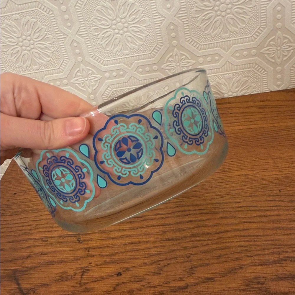 Pyrex Turquoise and Blue Glass Bowl